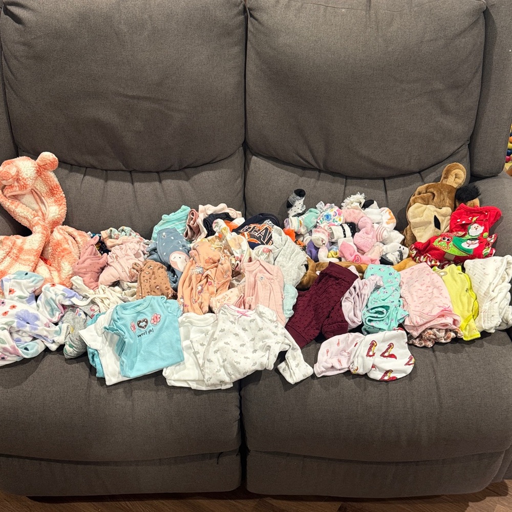 Assorted Baby Clothing Bundle Newborn- 0-3 months.